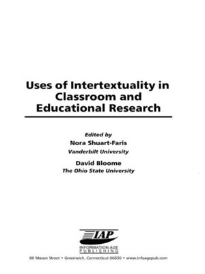 cover image of Uses of Intertextuality in Classroom and Educational Research